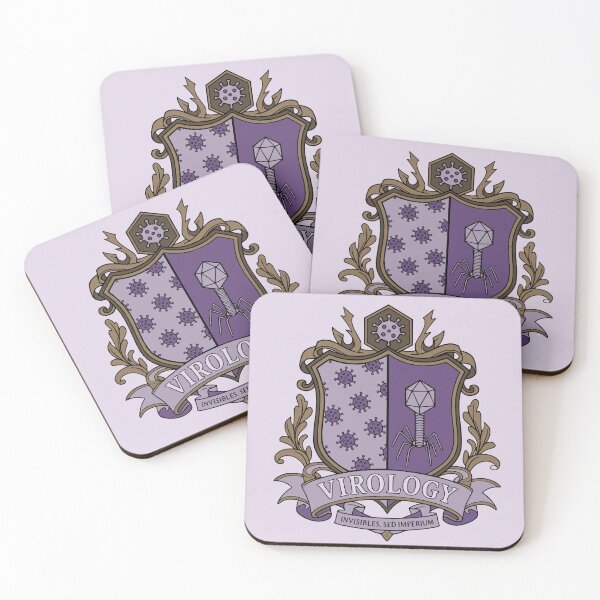 Item preview, Virology Crest - Science Coat of Arms designed and sold by MicroMarket.