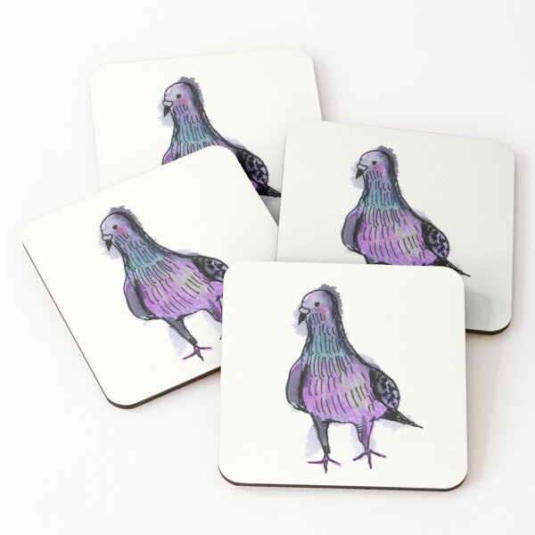 Item preview, Colorful pigeon designed and sold by Naurelia.