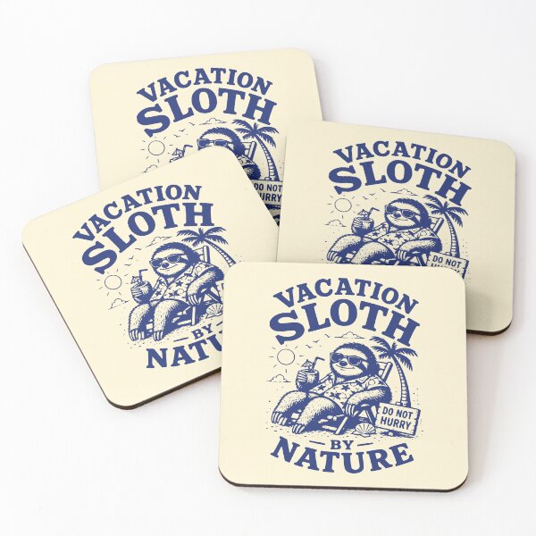 Item preview, Retro Vacation Sloth Do Not Hurry designed and sold by 89shirts.