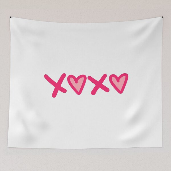 Artikelvorschau, Pinkes XOXO Kuss und Umarmung Design entworfen und verkauft von Kreativa1.