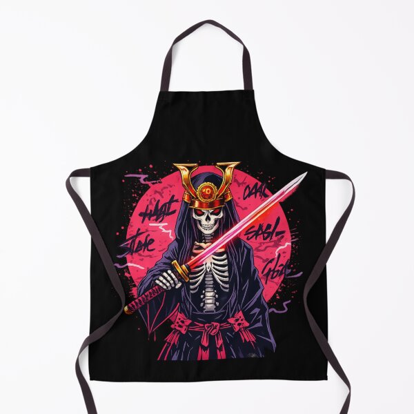 Item preview, Skull Samurai Neon Katana Warrior Sticker | Gothic Skeleton Ronin Anime Art designed and sold by Ecocrushstudio.