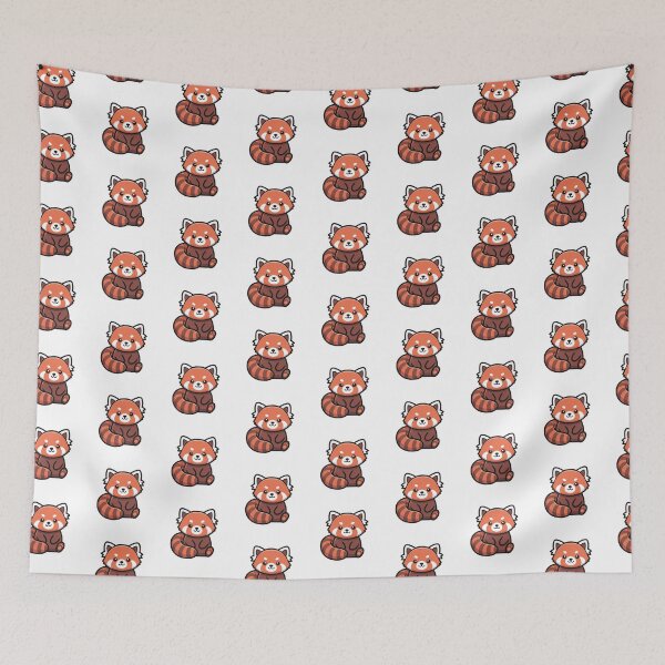 Item preview, Cute Red Panda Playful Animal Illustration designed and sold by Osmose-Studio ⭐⭐⭐⭐⭐.