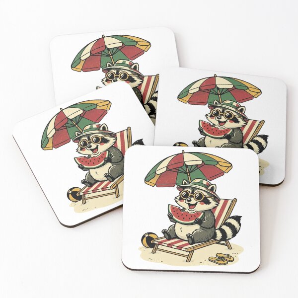 Item preview, Dad Tax Raccoon Summer Beach Vacation designed and sold by ShopVelona.