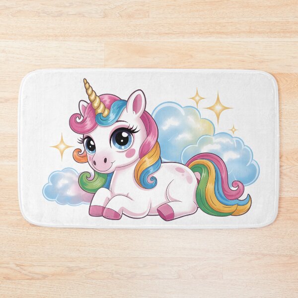 Item preview, rainbow unicorn designed and sold by BuxomBabe21.