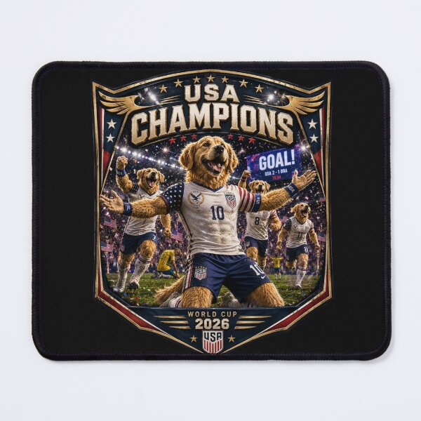 Item preview, USA Champions Golden Dog Soccer Team World Cup 2026 designed and sold by WhatASunShine.