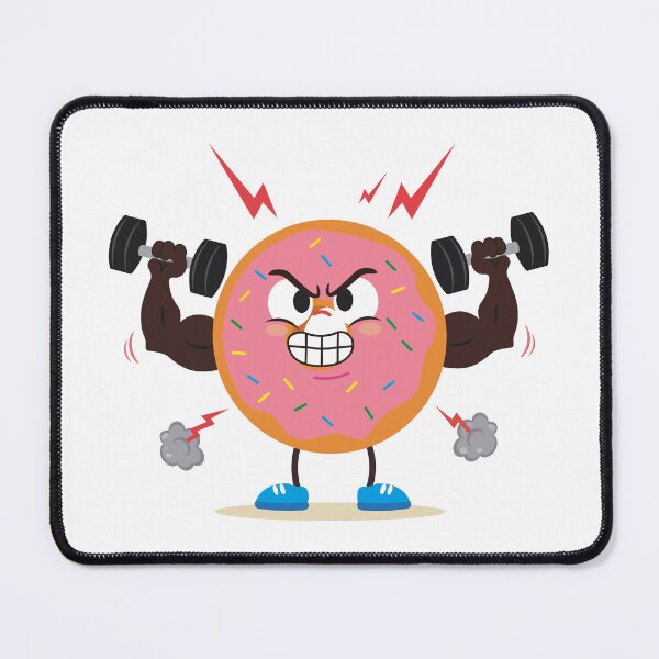 Item preview, Angry Gym Donut Character designed and sold by BetweenForms.