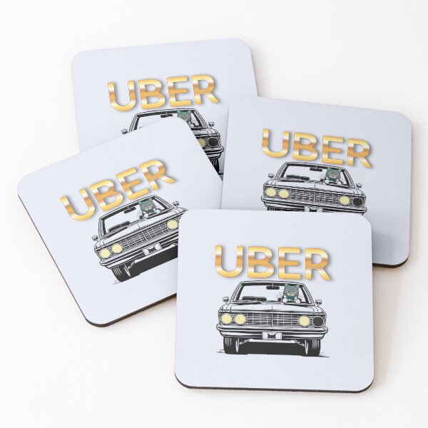 Item preview, Funny UBER Cat Driver designed and sold by Squirrel Adventurous.