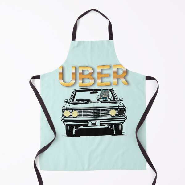 Item preview, Funny UBER Cat Driver designed and sold by Squirrel Adventurous.