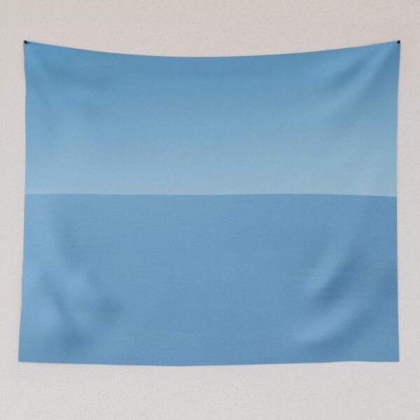 Item preview, Minimalist Sky Blue Desert | Soft Azure Sand Dunes Digital Art designed and sold by Midnight Veil Designs.