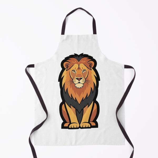 Item preview, Majestic Sitting Lion Minimal Savanna Animal Illustration designed and sold by Osmose-Studio ⭐⭐⭐⭐⭐.