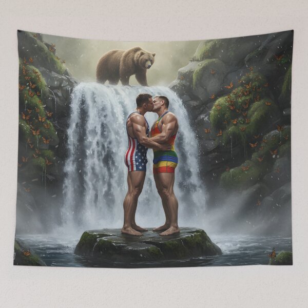 Item preview, Hugging it Out designed and sold by Black Rainbow Studios.