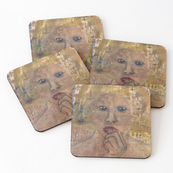 Item preview, Angst – Expressionist Portrait Painting | Moody Feminine Wall Art designed and sold by Foster Studio Art.