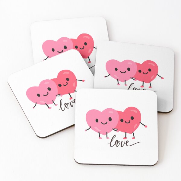 Item preview, Two hearts in love with the word "Love" written on them designed and sold by Kreativa1.