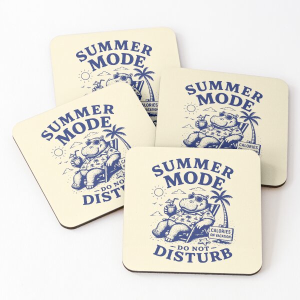 Item preview, Summer Mode Do Not Disturb Funny Hippo designed and sold by 89shirts.