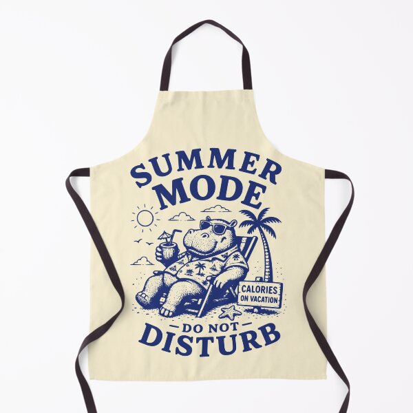 Item preview, Summer Mode Do Not Disturb Funny Hippo designed and sold by 89shirts.