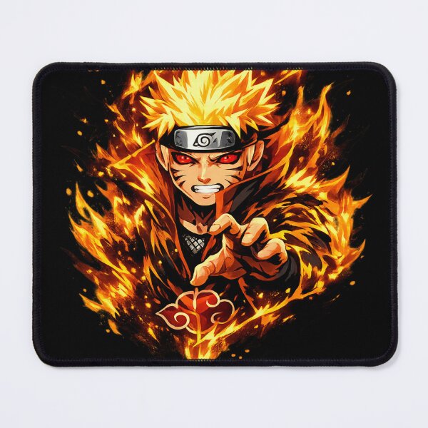 Item preview, Naruto Uzumaki – Nine-Tails Chakra Mode Anime T-Shirt Design designed and sold by stickyverselab.