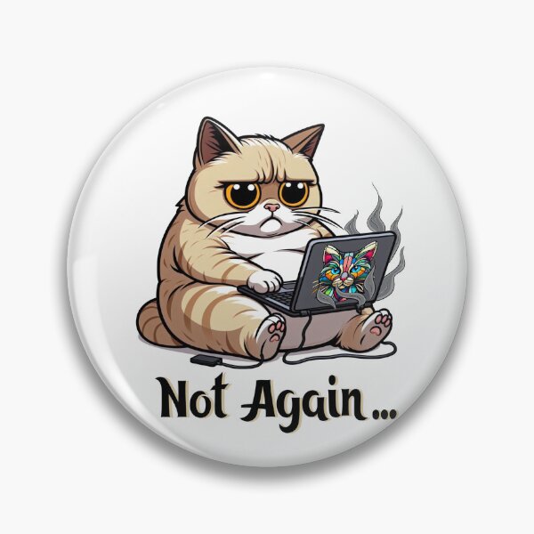 Artikelvorschau, Nicht schon wieder… Überanalysiertes Katzen-Meme entworfen und verkauft von BlackCat Vibe.