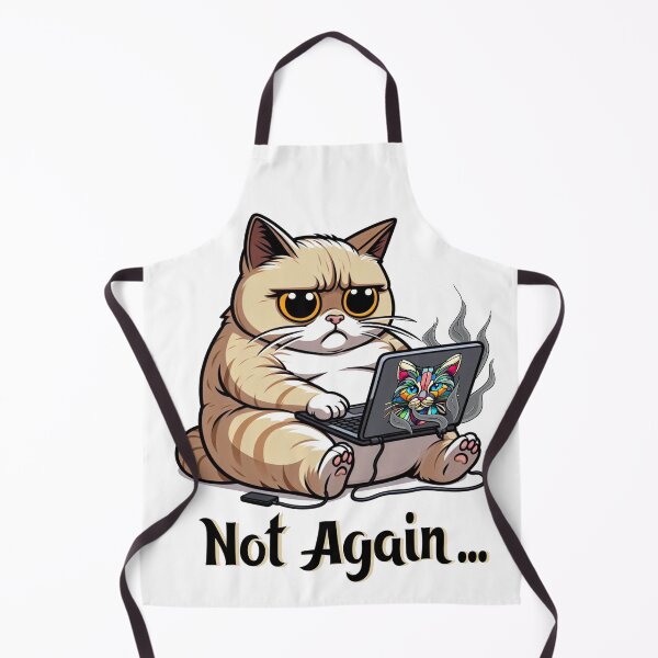 Item preview, Not Again… Overthinking Cat Meme designed and sold by BlackCat Vibe.