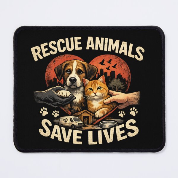 Item preview, Rescue Animals - Save Lives Vintage Pet Adoption designed and sold by SidTastic .