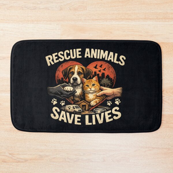 Item preview, Rescue Animals - Save Lives Vintage Pet Adoption designed and sold by SidTastic .