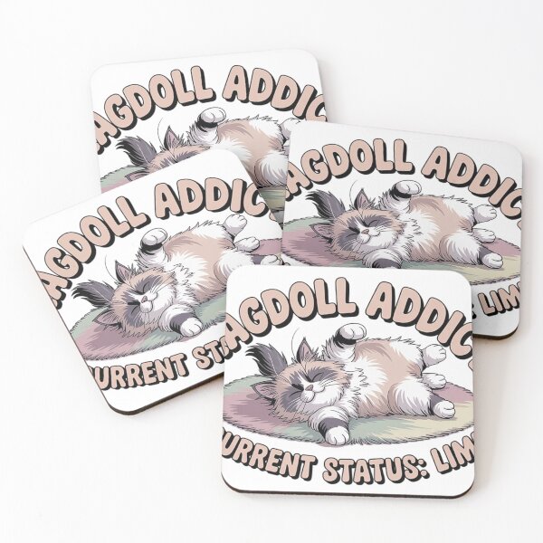 Item preview, Lazy Ragdoll Cat Mom Aesthetic Puffy Font Shirt designed and sold by mo-carnival.