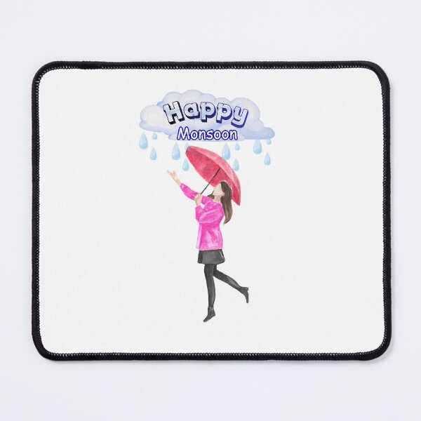 Item preview, Happy Monsoon Watercolor Rain Girl designed and sold by Prajverse19.