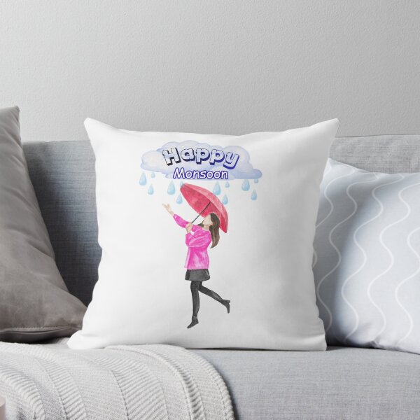 Item preview, Happy Monsoon Watercolor Rain Girl designed and sold by Prajverse19.