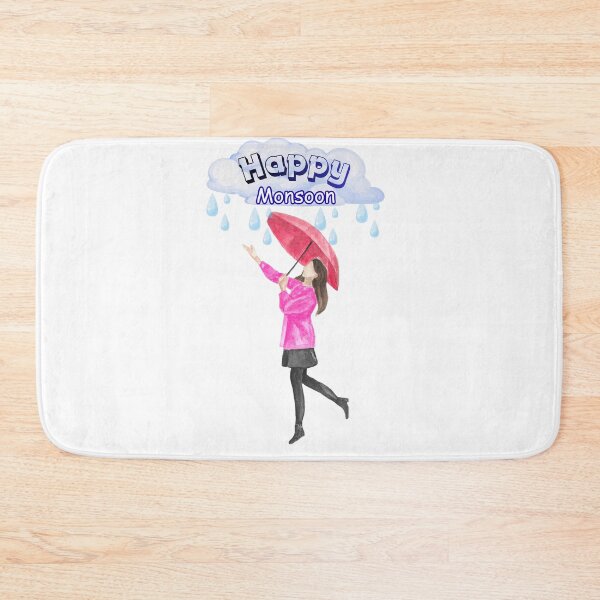 Item preview, Happy Monsoon Watercolor Rain Girl designed and sold by Prajverse19.