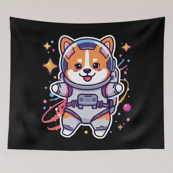 Item preview, Cute Space Corgi Galaxy Adventure Cartoon Design designed and sold by M&M Lifestyle Hub.
