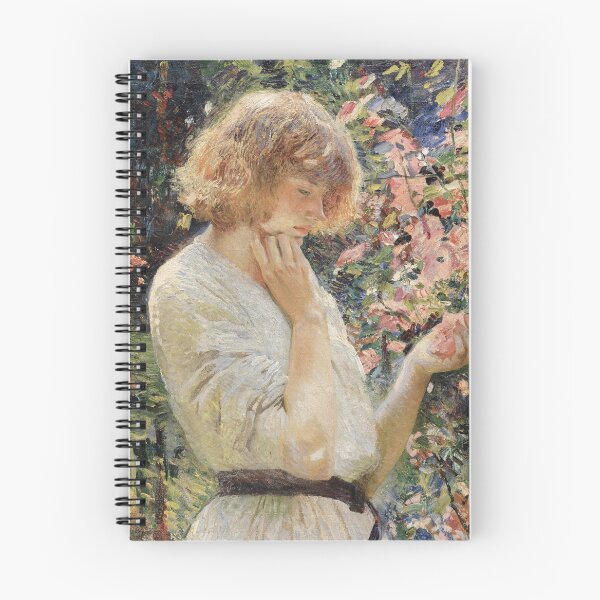 Item preview, Marsh Mallows by Dame Laura Knight - mpressionist Floral Portrait Painting for Romantic Art Lovers designed and sold by RickE.