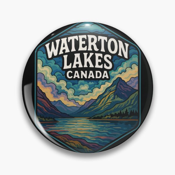Item preview, Waterton Lakes National Park Trippy Travel designed and sold by TomFrontierArt.