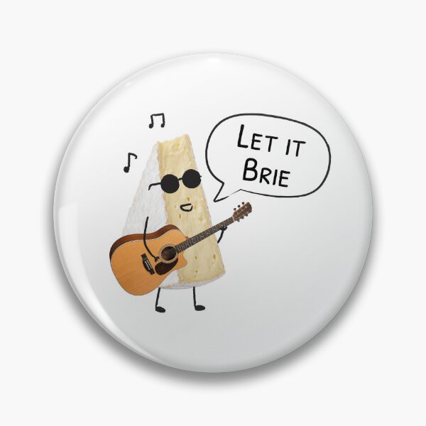 Item preview, Let It Brie: Guitar Cheese Pun designed and sold by techkitchensink.