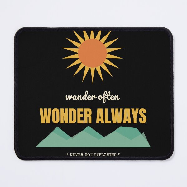 Item preview, Wander Often Wonder Always — Vintage RV Travel Sunset designed and sold by Urban Trace.