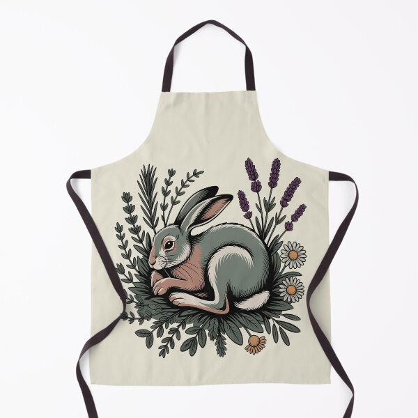 Item preview, Sleeping Wild Hare in Lavender Botanical Art designed and sold by AlexandraSand.