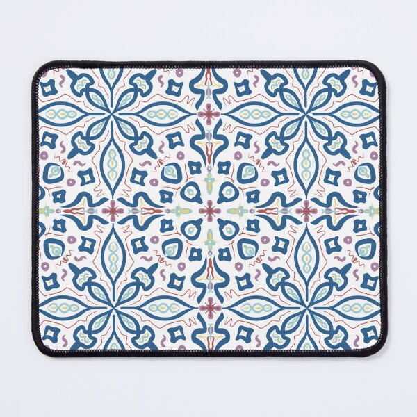 Item preview, Fleur Tile- Red Center designed and sold by jellyandbread.