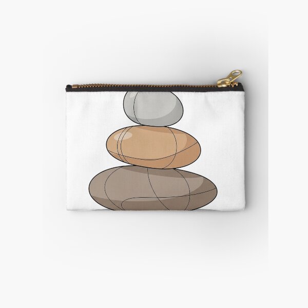 Item preview, Zen Stacking Stones Minimal Balanced Rock Illustration designed and sold by Osmose-Studio.