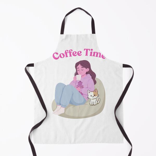 Item preview, Cozy Coffee Time with Cute Cat designed and sold by Prajverse19.