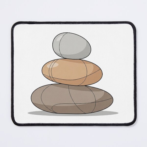 Item preview, Zen Stacking Stones Minimal Balanced Rock Illustration designed and sold by Osmose-Studio ⭐⭐⭐⭐⭐.