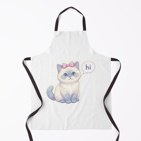 Item preview, Cute Kawaii Kitten Saying Hi Sticker designed and sold by brandingpro.