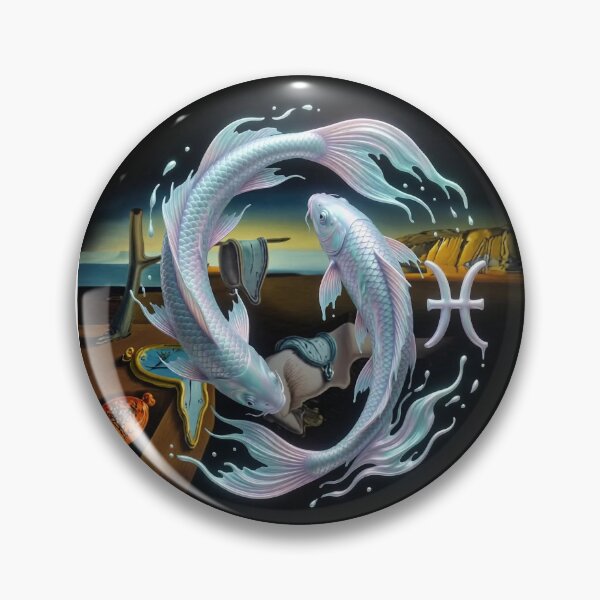 Item preview, Pisces Surreal Totem – Zodiac Dream Inspired by Dalí designed and sold by etermagico.