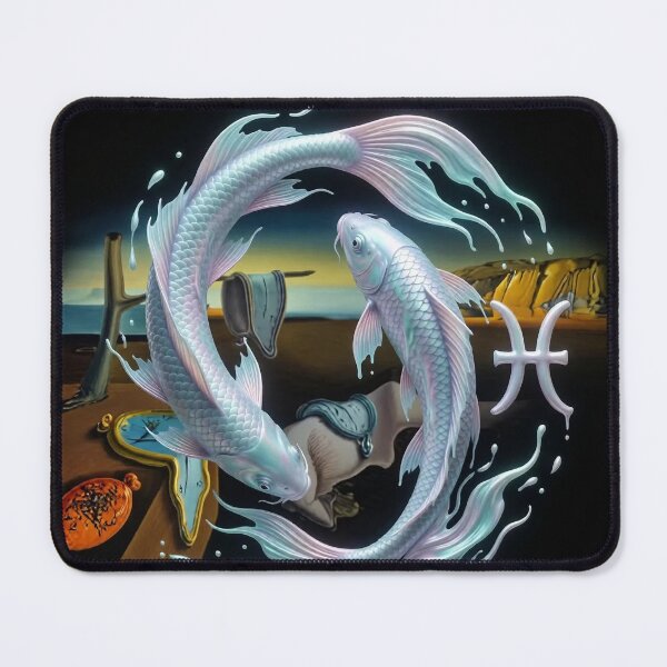 Item preview, Pisces Surreal Totem – Zodiac Dream Inspired by Dalí designed and sold by etermagico.
