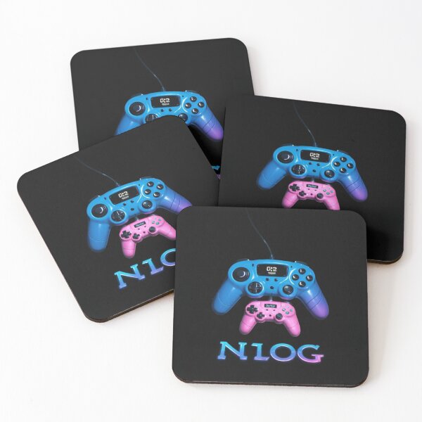 Item preview, N1OG Professional Gaming Controllers – Neon Synthwave Art Poster designed and sold by NeonSketch Lab.