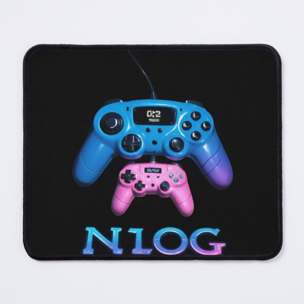 Item preview, N1OG Professional Gaming Controllers – Neon Synthwave Art Poster designed and sold by NeonSketch Lab.