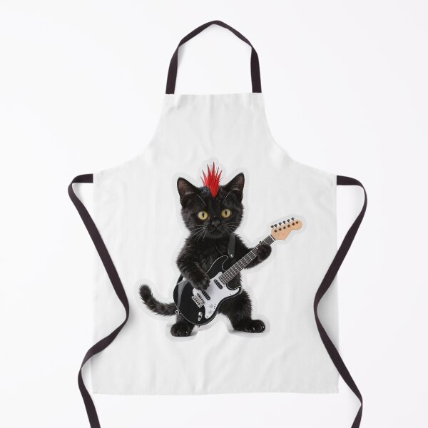 Item preview, Punk Rock Black Cat Guitarist designed and sold by Winking-Kitten.