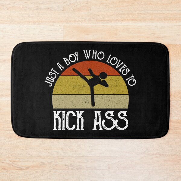 Item preview, Just A Boy Who Loves To Kick Ass designed and sold by Cat Lady Designs.