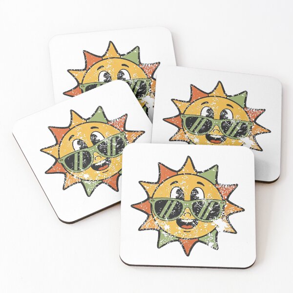 Item preview, Retro Sun Sunglasses Cute Distressed Vintage Illustration designed and sold by Osmose-Studio ⭐⭐⭐⭐⭐.