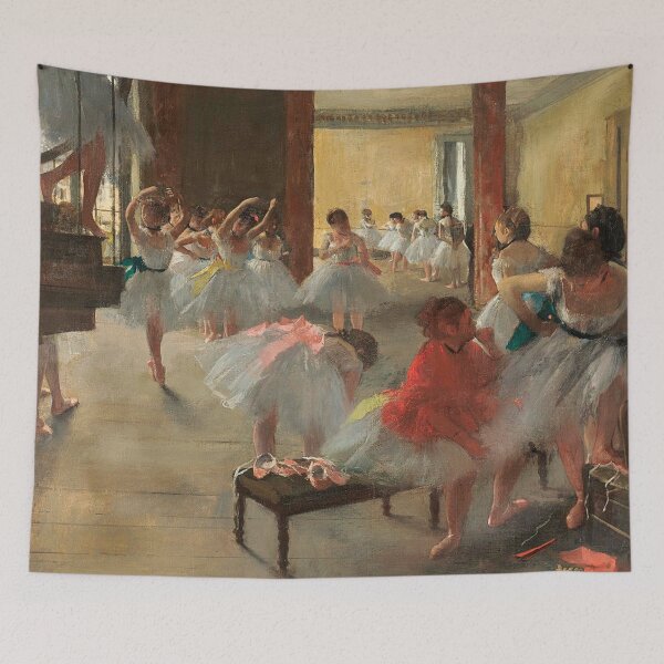 Item preview, Ballet Class by Edgar Degas - Impressionist Ballet Studio Painting for Dance Art Lovers designed and sold by RickE.