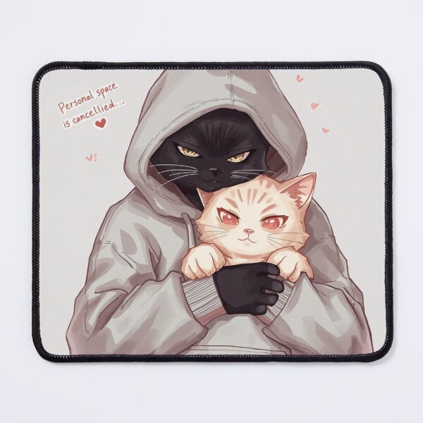 Item preview, Personal Space Is Cancelled Hoodie Cats designed and sold by alvinavery.