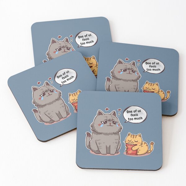Item preview, One Of Us Feels Too Much Funny Cats designed and sold by alvinavery.