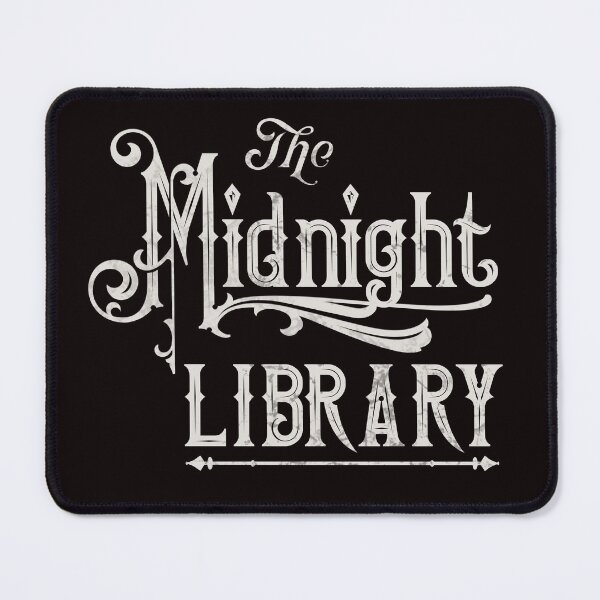 Artikelvorschau, Mitternachtsbibliothek WEISSES LOGO TRANSPARENTER HINTERGRUND entworfen und verkauft von The Midnight Market.
